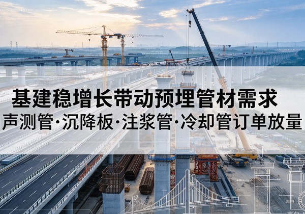 兴隆基建稳增长带动预埋监测管材需求，声测管、沉降板、注浆管订单持续放量